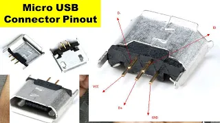 {817} Micro USB Type B Connector DIP 5 Pin Socket Pinout