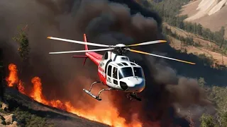 GTA 5 - President Michael Helicopter Crash in Mountain Due to Engine Failure