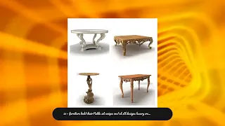 23+ furniture bed/chair/table set unique cnc/3d stl designs luxury creations - Download