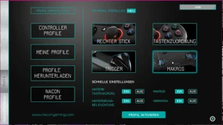 Nacon Revolution Pro Controller How to: Software Einstellungen und Übersicht