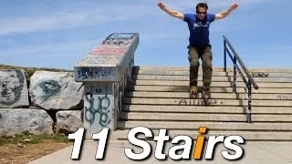 Inline Skating Down Stairs Tutorial - By Bill Stoppard