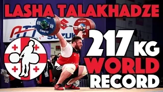 Lasha Talakhadze 217kg Snatch World Record (Slow Motion, 60fps)