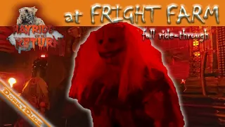 Hayride of No Return at Fright Farm 2023 - full haunted hayride ride-through