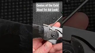 Why the Cold Steel Tri-Ad lock is so amazing! #coldsteel #triadlock #knifereview #shorts