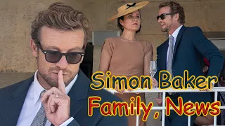 SIMON BAKER and his wife Rebecca Rigg  have been happily married for 20 years