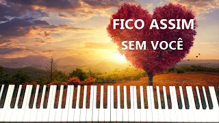 FICO ASSIM SEM VOCÊ (TUTORIAL) | TECLADO INICIANTE | PIANO COVER | PIANOCLUB | GIL BORGES