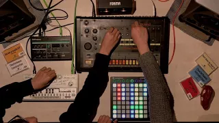 Roland TB-303 + TR-808 + Ableton Live |  Acid Techno Live Improvisation Studio Jam