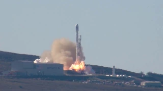 Falcon 9 Rocket Launch from Vandenberg Air Force Base California