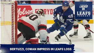 Toronto Maple Leafs lose again to Senators but Tyler Bertuzzi and Easton Cowan leave good impression