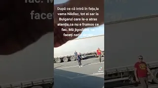 Șofer de camion Bulgar, atacat de trei șoferi Români