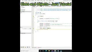 Class and Object in Java #shorts