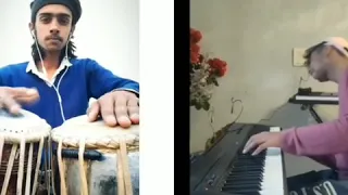 Aaj Jane ji zid na karo | Piano cover | Piano x Tabla| Saksham Singh| Tabla by Siddhant