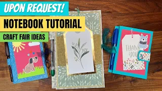 Notepad with pen holder tutorial (craft fair ideas 2022)