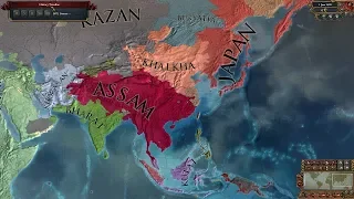 Europa Universalis 4 AI Timelapse - No Lucky Nations Superextended Timeline 1444-2520