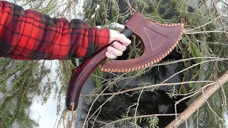 Making a leather sheath for my axe