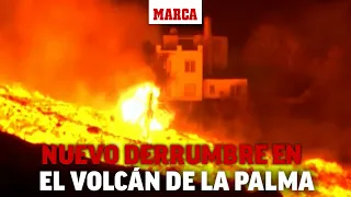 Nuevo derrumbe en el cono del volcán de La Palma I MARCA