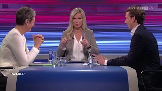 2017/09/28 #ORF Konfrontation - Sebastian Kurz (ÖVP) vs. Ulrike Lunacek (Grüne)
