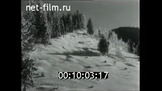 1964г. п. Ворохта. лыжный трамплин. Ивано- Франковская обл