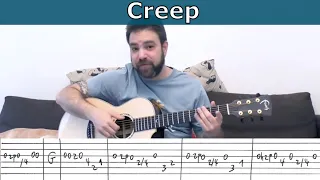 Fingerstyle Tutorial: Creep [FULL Instrumental] - Guitar Lesson w/ TAB