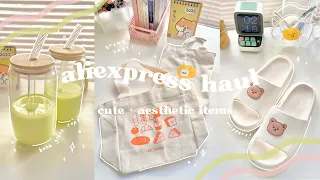 🍞 cute & aesthetic aliexpress haul // unboxing useful items + gifts!