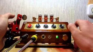 Tattoo power supply with nixie tubes / Блок питания на газоразрядных индикаторах ИН-14