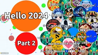 HELLO 2024! BEST AGARIO GAMEPLAYS & MOMENTS OF 2023 (Agar.io Solo & Team Compilation) (Part 2)