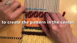 Chevron Weaving Pattern demo for beginners