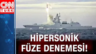Rusya'dan hipersonik füze denemesi... Rusya "Zirkon"u ateşledi!