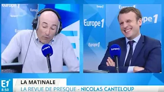 Quand Emmanuel Macron riait de son imitation par Nicolas Canteloup