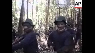 Recent footage of Jemaah Islamiyah in training exercises