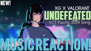 GAME ON!🎮XG x VALORANT - UNDEFEATED // VCT Pacific ‘24 Song(New!) | Music Reaction🔥