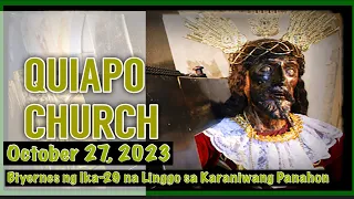 Quiapo Church Live Mass Today October 27, 2023