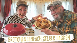 Brötchen schnell selber backen | Einfach & mega lecker aus dem Campingbackofen!