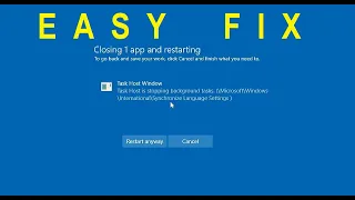 Task host is stopping background tasks. (MicrosoftWindows