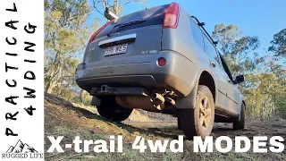 NISSAN X-TRAIL 4WD MODES - Practical 4wding