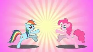 Rainbow Dash and Pinkie Pie making Cupcakes