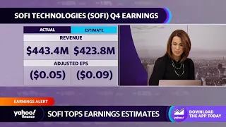 SoFi beats earnings estimates, revenue up 58% annually