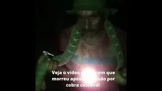 APÓS SER PICADO POR COBRA CASVAVEL HOMEM BRINCA COM O ANIMAL E MORRE NO HRTM EM MOSSORÓ RN