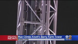 Man Who Climbed 300 Feet Up Supreme Scream At Knott's Berry Farm Detained