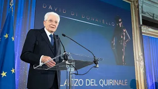 Mattarella alla cerimonia di presentazione dei candidati ai Premi “David di Donatello” 2022