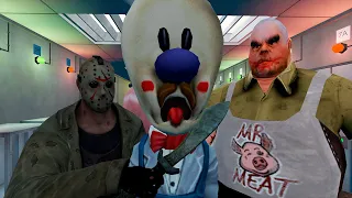 Ice Scream 6 vs Jason vs Mr Meat funny animation part 174