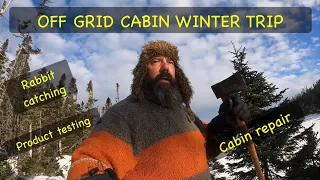 ❄️OFF GRID CABIN WINTER TRIP❄️