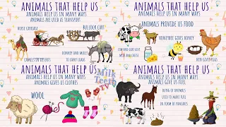 How Animals help us | Uses of Animals | Ways in which animals help Humans | Things animals give us