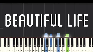Ace of Base - Beautiful Life Piano Tutorial | Medium