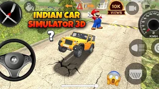 GOLDEN 🟡 THAR LONG JUMP TESTING 😱 INDIAN CAR SIMULATOR 3D INDIAN GAMING #viral