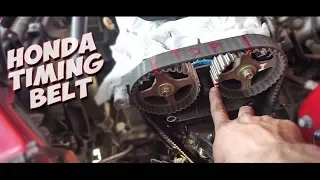 HOW TO: HONDA B-series Timing BELT AT HOME | Honda CR-V