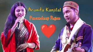 একেই স্টেজ এ Arunita Kanjilal & Pawandeep Rajan | Ami Je Tomar  | Arijit Singh, Shreya Ghoshal