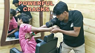 Powerful Head & body massage with Loud neck cracking | Indian ASMR