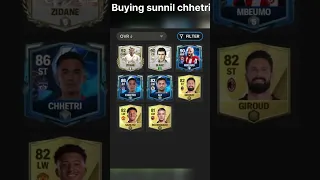 Finally buying sunnil chhetri 🔥🔥| #fifa #football #shooting #soccer #game #chhetri #sunnil #cards