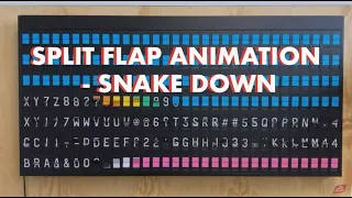 Oat Foundry Split Flap animation  - snake down